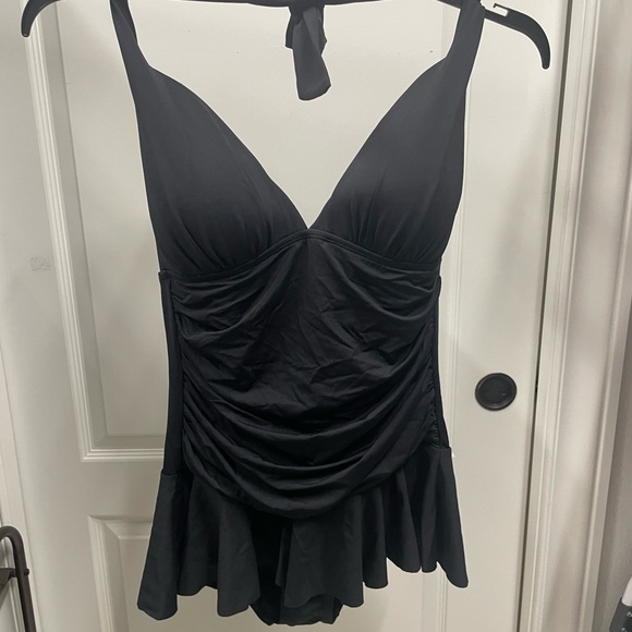 Chaps one piece, size 14, Black halter, tie top, bathing suit - Picture 7 of 7